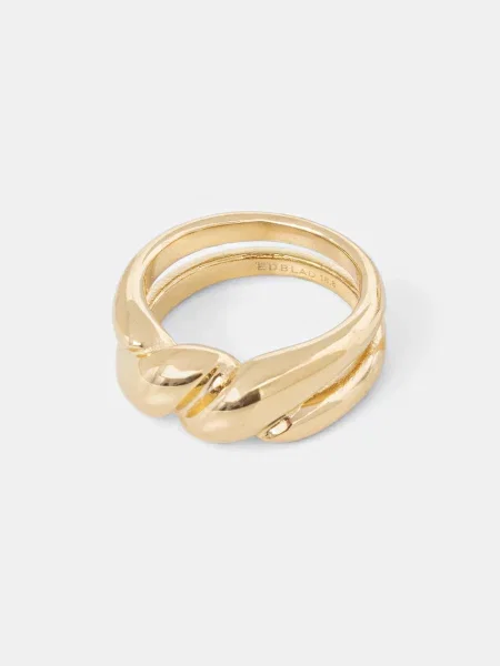 Pozlačen prstan EDBLAD Twist zlata