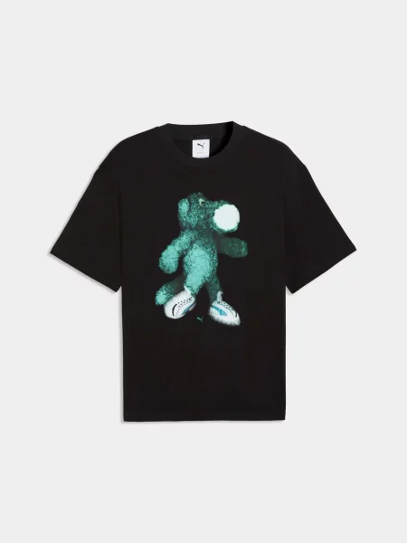 Футболка PUMA Graphic Tee комбінований верх чорний
