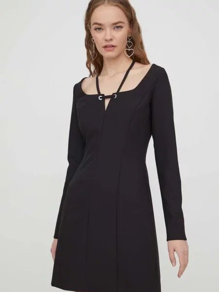 HUGO rochie mini drept negru
