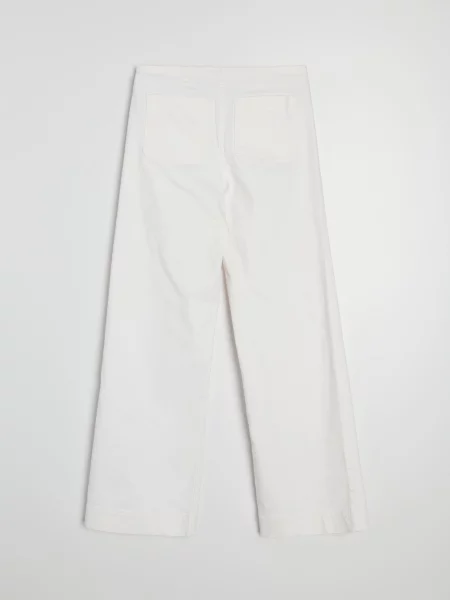 Джинси wide leg білий