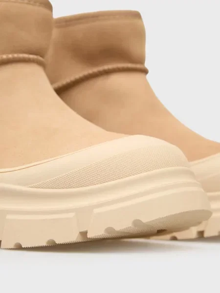 Кожаные сапоги Prpy бежевые