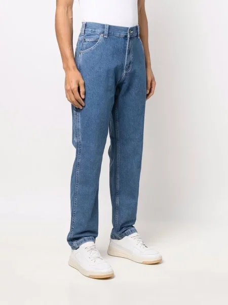 Jeansy Dickies Construct z logo niebieskie