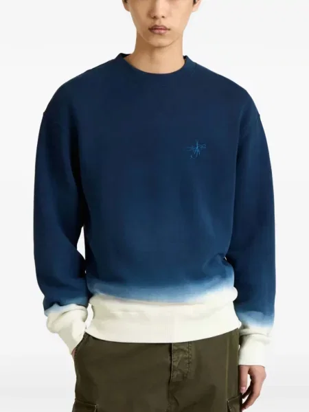 Hanorac Jw Anderson cu broderie albastru