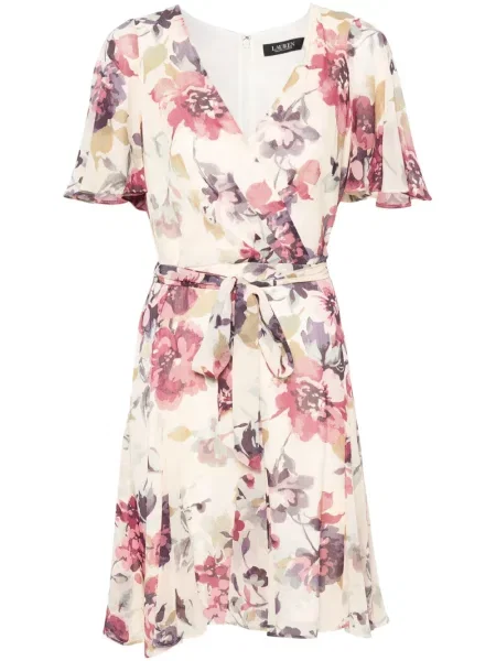 Rochie Lauren Ralph Lauren cu model floral cu imagine de costum