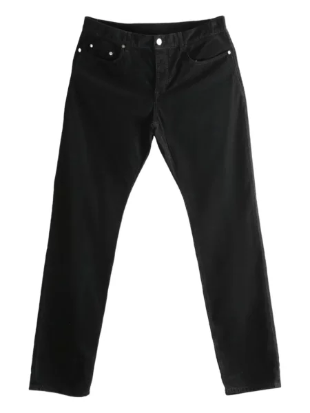 Manšestrové kalhoty Saint Laurent černé