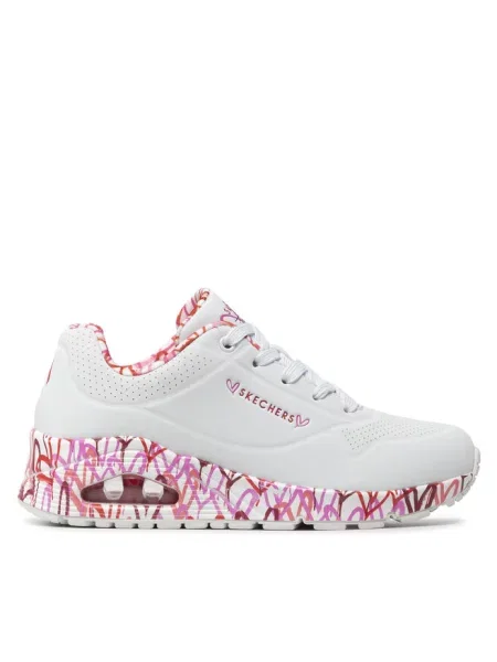 Buty SKECHERS UNO LOVING LOVE biały