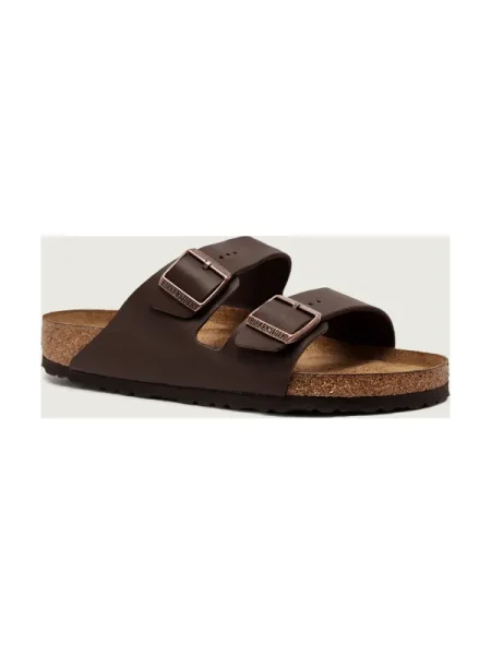 Papuci Birkenstock din piele maro