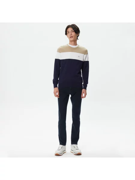 Lacoste Sweter Lacoste granatowy