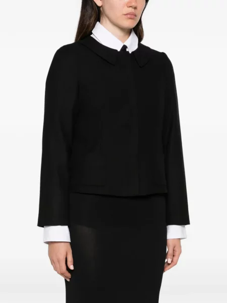 Geacă Emporio Armani cu funde negru
