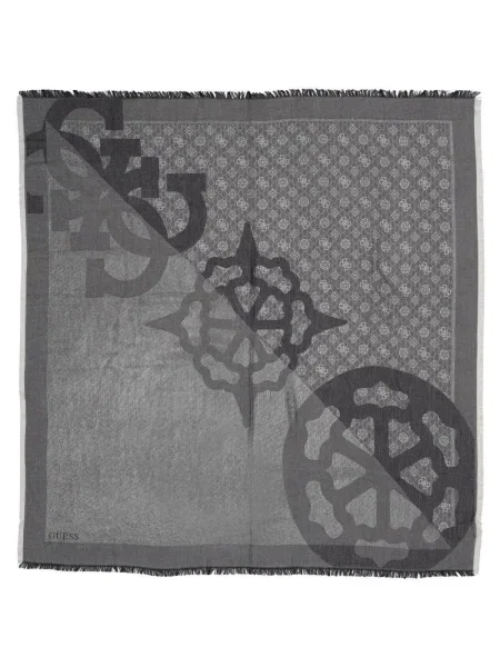 Fular Guess din jacard gri