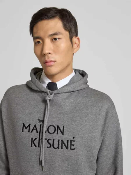 Bluza z kapturem z czystej bawełny Maison Kitsune