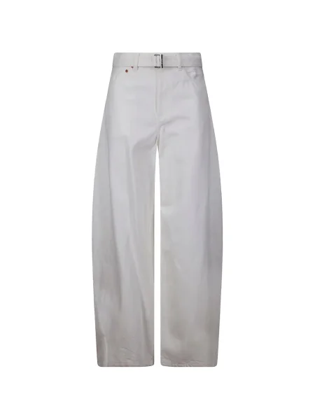 Pantaloni Sacai alb