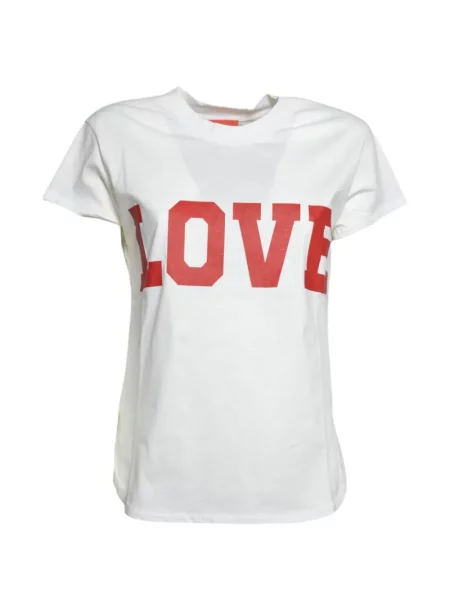 Scurt tricou Merci alb