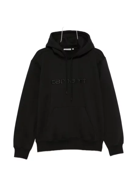 Hanorac cu glugă Carhartt Wip cu broderie negru
