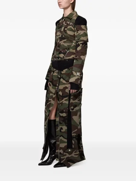 Geacă Srvc Studio cu model camuflaj verde