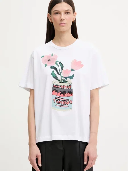 MUNTHE tricou pentru femei din BALWIN alb