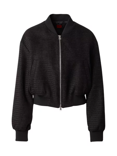 HUGO Prehodna jakna črna