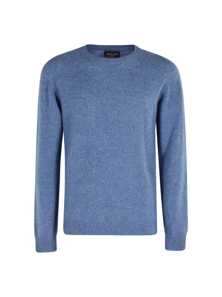 Golf golf Roberto Collina z długim rękawem niebieski