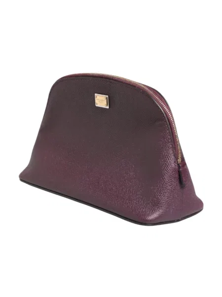 Kosmetyczka Dolce And Gabbana skórzana fioletowa