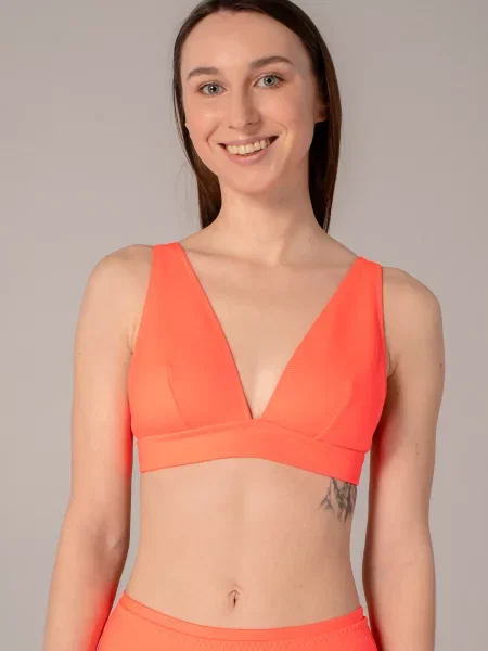 Верхня частина купальника brabrabra кораловий поліестер/еластан