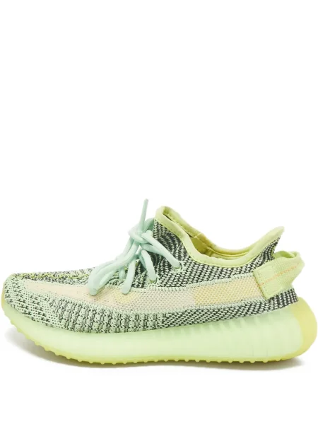 Sneakerși Adidas Yeezy cu șireturi din dantelă verde