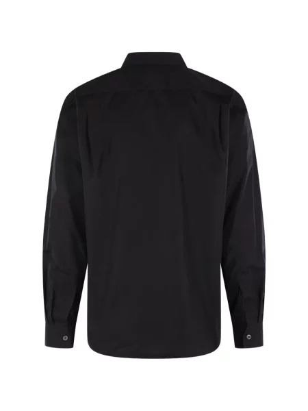 Cămașă Comme Des Garcons Homme Plus drapată negru