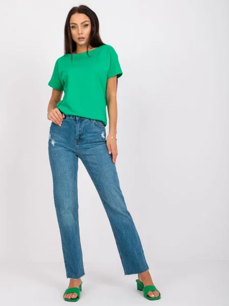 Pantaloni Fashionhunters albastru