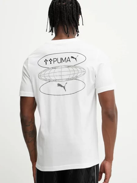 Puma Tricou Graphics 3 Circles alb