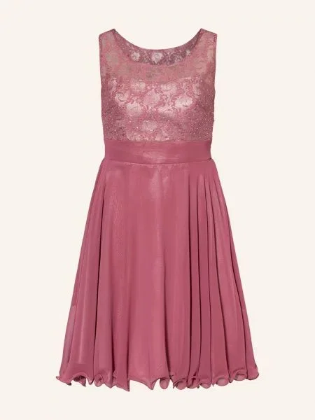 G.O.L. Finest Collection Koktejlové Šaty S Ozdobnými Kamínky starorůžová