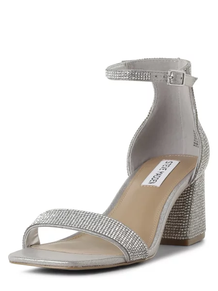Steve Madden Sandały Epix-R Kobiety Syntetyczny jednolity 38 srebrny