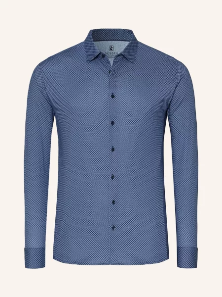 Desoto Košile Slim Fit modrá / tmavě modrá bílá