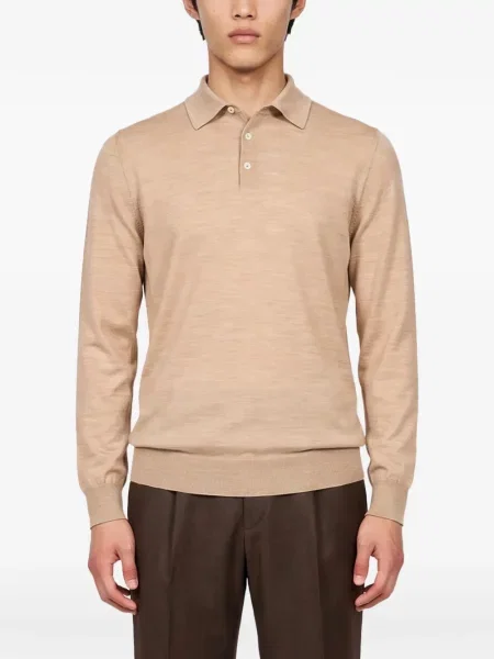Lung tricou polo Lardini tricotate