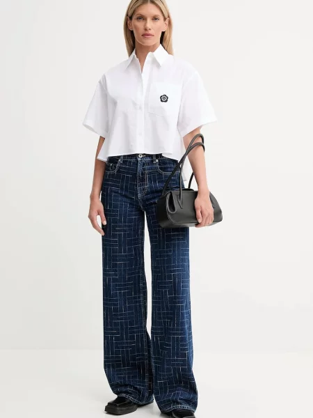 Kenzo jeansy niebieski