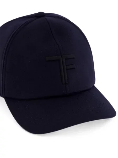 Șapcă Tom Ford cu broderie albastru