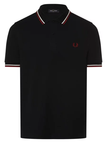 Fred Perry Koszulki Mężczyzna XL Marino Twin Tipped Polo Shirt czarny