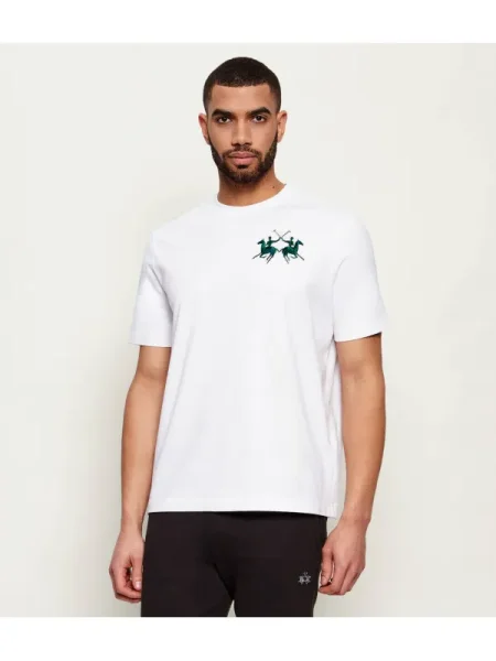 La Martina Tricou alb