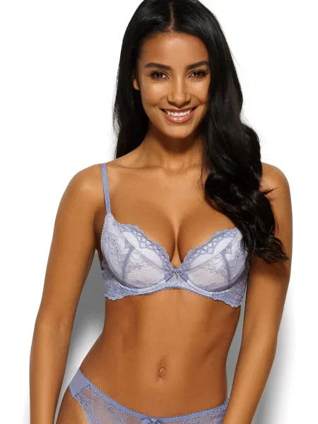 Бюстгальтер GOSSARD Superboost Lace поліамід/поліестер сірий