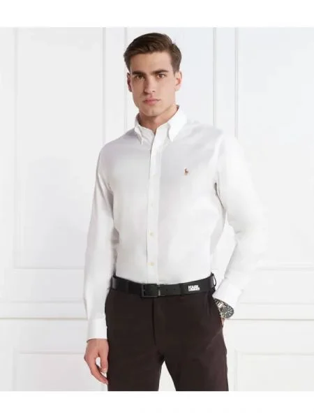 POLO RALPH LAUREN Cămașă | Custom fit alb