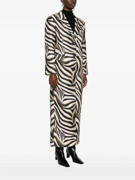 Płaszcz Eraldo z nadrukiem w zebrę
