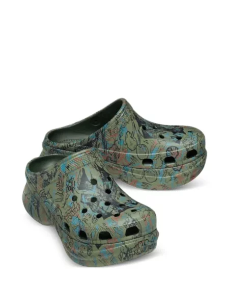 Saboți Crocs clasici verde