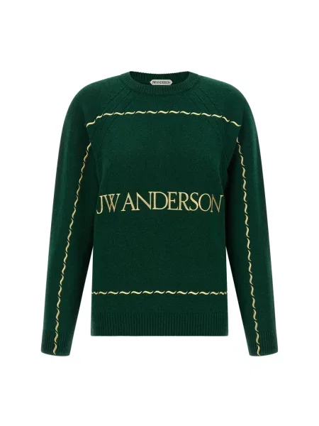 Sweter Jw Anderson wełniany zielony