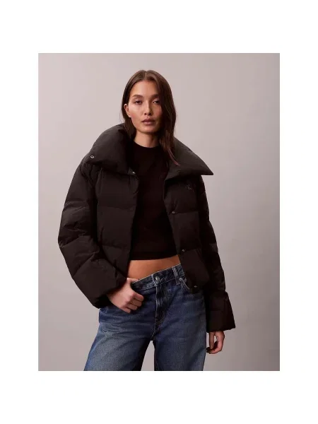 Scurt geacă de blugi Calvin Klein Jeans negru