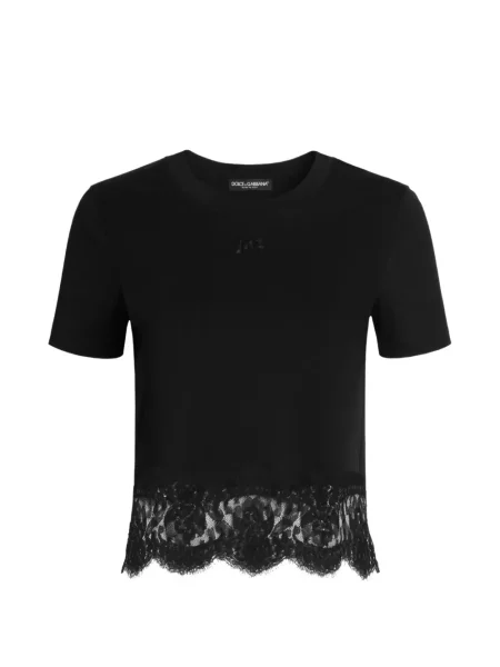 Tricou Dolce & Gabbana cu decolteu rotund negru