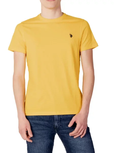 Polo majica U.s. Polo Assn. s kratkimi rokavi rumena