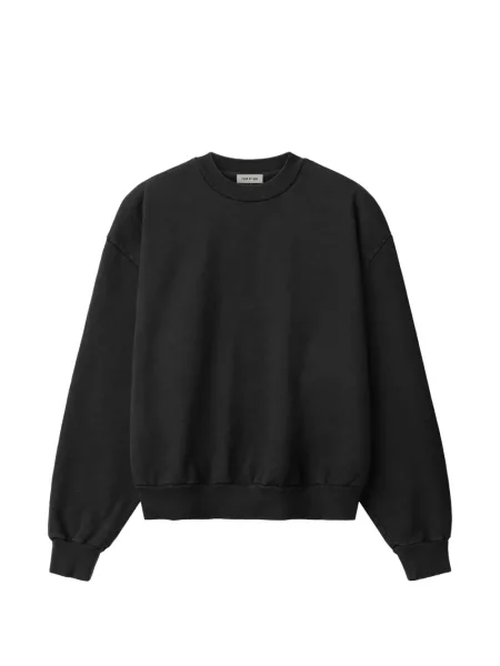 Hanorac crewneck Fear Of God cu decolteu rotund cu autograf negru