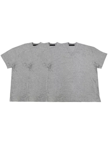 Tricou Fear Of God Essentials cu decolteu în V gri