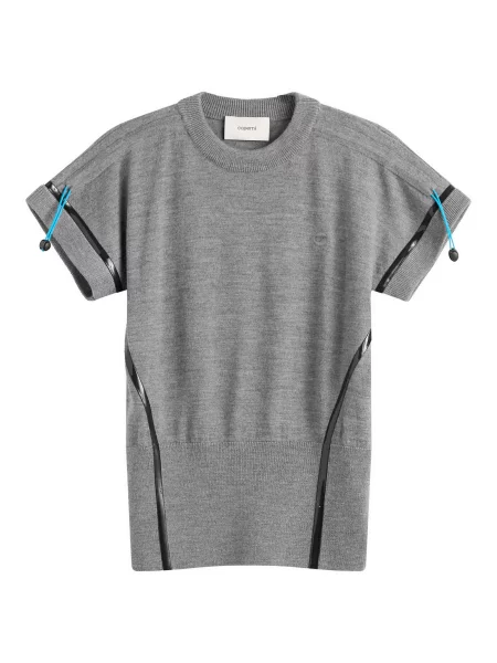Polo Coperni z wełny merino szare