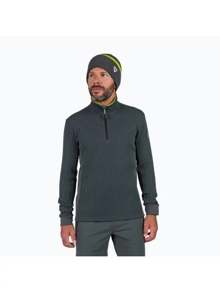 Мъжки скиорски суитшърт Rossignol Cieloalto Fleece Hal zip onyx grey сиво