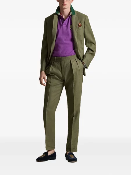 Ριγέ δερμάτινος κάλτσες Polo Ralph Lauren με κορδόνι μαύρο