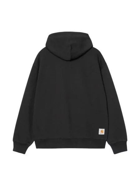 Bluza z kapturem Carhartt Wip z kapturem z kamieniami czarna